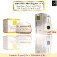 COMBO DƯỠNG TRẮNG DA MẶT/ACE PHÁP WHITENING FACE CREAM 50GAM/ SERUM HUYẾT THANH 50ML