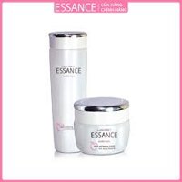 Combo dưỡng trắng nước hoa hồng và kem Essance Whitening Aqua Toner And Cream