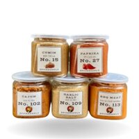 Combo Eat Clean - Bột thì là, Paprika, Cajun, Muối tỏi, BBQ Pie