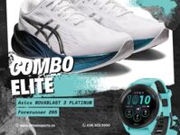 COMBO ELITE Giầy chạy bộ nam Asics NOVABLAST 3 PLATINUM & Đồng hồ Garmin Forerunner® 265