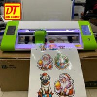 Combo Epson G4500 in decal đế vàng cuộn (Máy in, máy cán màng, máy cắt bế decal)