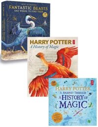 Combo Fantastic Beasts And Where To Find Them: Illustrated Edition + Harry Potter - A Journey Through A History Of Magic + Harry Potter - A History Of Magic: The Book Of The Exhibition + Bộ Quà tặng Đặc Biệt (Áo, móc khóa, bookmark)