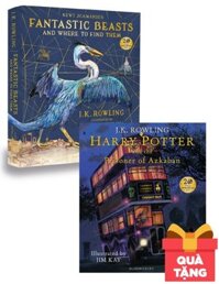 Combo Fantastic Beasts And Where To Find Them - Harry Potter And The Prisoner Of Azkaban: Illustrated Edition + Bộ Quà Tặng Đặc Biệt ( Áo, móc khóa, bookmark)