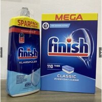 COMBO FINISH viên rửa bát Classic 110 viên + Bóng 1150ml