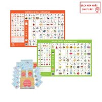 Combo Flashcard và Bảng chữ cái học tiếng nhật dành cho người mới bắt đầu gồm 3 sản phẩm