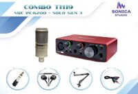 Combo Focusrite Scarlett Solo ( Gen 3)- Micro thu âm Takstar PC-K200