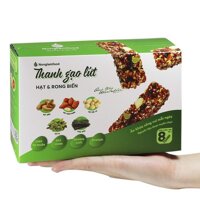 [COMBO FREESHIP & QUÀ] 4 Hộp Thanh Gạo Lứt Hạt Nông Lâm Food ( Chà Bông – Rong Biển – Trái Cây – Dừa Giòn)