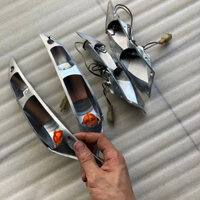 combo full bộ Xi nhan trước sau xe Zip 100 kèm bóng (không kính ngoài) chính hãng Piaggio (hàng zin giã xe)