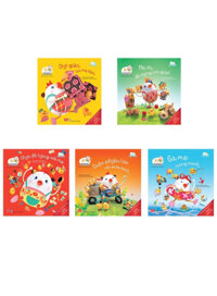 Combo Gà Mẹ Cục Tác Và Đàn Con Lông Vàng 1: Chớ Giận Lúc Mẹ Bận + Chơi Đồ Hàng Với Mẹ + Cuộc Phiêu Lưu Với Xe Ba Bánh + Gà Mẹ Mong Manh + Mẹ Ơi, Để Chúng Con Giúp! (Bộ 5 Tập)