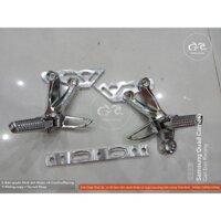 combo Gác chân raider xi crom và pass cnc cho ex150 ex135 exciter 150 135 ex155 vva
