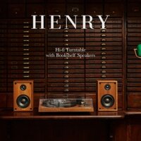 Combo Gadhouse Henry Turntable Stereo System