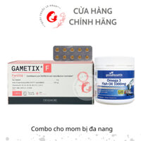 Combo Gametix F+Omega 3+fe ma ra bổ trứng,cải thiện sức khỏe nữ giới đa nang