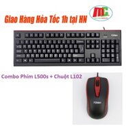 Combo Gaming Bàn Phím Fuhlen L500s và Chuột Fulen L102 Đỏ - Hàng Chính Hãng Ninza BH 2 Năm