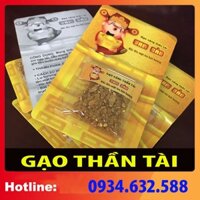 COMBO GẠO VÀNG THẦN TÀI -HCLB dùng để rắc lên mặt tro của bát nhang, cầu Thần tài phù hộ [ Bàn thờ thần linh ]
