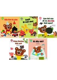 Combo Gấu Con Tinh Nghịch: Ai Đấy Nghỉ? + Suỵt! Bí Mật Nhé! + Cũng Thường Thôi Mà! + Làm Thế Nào Để Ăn Dưa Hấu Thật Ngon? + Gấu Con Bị Cảm (Bộ 5 Cuốn)