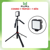 Combo Gậy Chụp Ảnh Selfie P185 + Đèn Hỗ Trợ Ánh Sáng RGB - Combo Quay Video, Chụp Ảnh Du Lịch