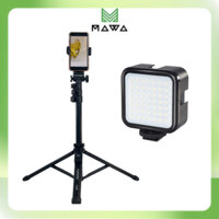 Combo Gậy Chụp Ảnh Yunteng VCT 91666 và Đèn RGB - Phụ Kiện Điện Thoại Kèm Đèn Trợ Sáng Chụp Ảnh, Quay Video