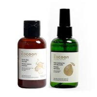 Combo Gel bí đao rửa mặt cocoon 140ml + Xịt bưởi tinh dầu bưởi pomelo 140ml