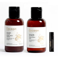 Combo Gel bí đao rửa mặt Cocoon 140ml  Nước bí đao cân bằng da Cocoon 140ml  Son dưỡng môi Cocoon 5g
