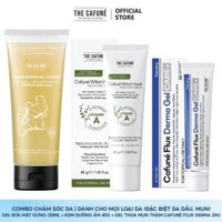 Combo Gel Chấm Mụn Cafuné Flux, Sữa Rửa Mặt, Kem Dưỡng Ẩm Cafuné Dành Cho Da Mụn 120gram Skincare Chăm Sóc Da Timeduo