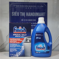 Combo Gel rửa bát Finish Classic 1.3L / chai + Muối rửa bát Finish 1.2kg / hộp