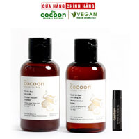 Combo Gel rửa mặt bí đao cocoon 140ml + Toner bí đao cocoon 140ml + Son dưỡng dầu dừa Bến Tre cocoon 5g