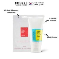 Combo Gel Rửa Mặt  Dán Mụn COSRX Low pH Good Morning Tràm Trà, 0.5 BHA 150ml  Acne Pimple Master Patch 24 miếng