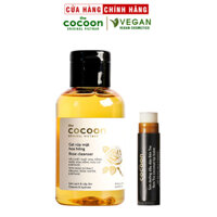 Combo Gel rửa mặt hoa hồng Cocoon 140ml  Son dưỡng môi dầu dừa Bến Tre Cocoon 5g