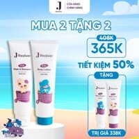 Combo Gel tắm gội Ngải cứu 150g & Sữa dưỡng thể Cam thảo 150g JRealver Bébi