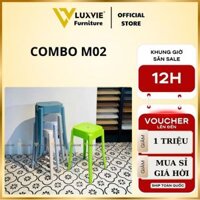 Combo Ghế đôn nhựa M02