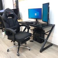 Combo ghế extreme zero plus đen và Bàn Gaming Z-Desk Mặt Kính Cường Lực Z4