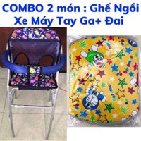 Combo ghế ngồi xe Vision và đai an toàn - BÉ TRAI