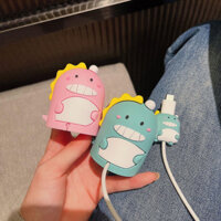 Combo Giá Đỡ dành cho Dock Sạc Apple Watch Silicon Chống Đứt Gãy Dây Họa Hình Kèm Bọc Đầu Cáp