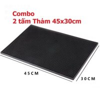 Combo Giá sỉ 2 tấm Thảm Cao Su Quầy Bar 45x30cm - Thảm phơi đồ pha chế - Thảm phơi đồ cắt tóc Pb214