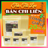 {Combo giá sỉ} 20 Bịch trà Bán Chi Liên & Bạch Hoa Xà Thiệt Thảo 1.800g (600 túi lọc x 3g) - Trà Dược Liệu Hồng Lan