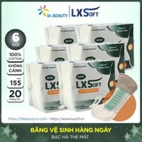 [COMBO GIÁ TỐT NHẤT] Băng Vệ Sinh LXSoft hàng ngày 155mm👸BẠC HÀ THE MÁT👸SIÊU MỎNG SIÊU THẤM.