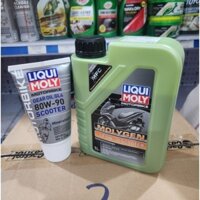 Combọ Gía Tốt Nhớt 100% tổng hợp xe tay ga Liqui Moly Molygen 5W30 1L +Nhớt hộp số cao cấp Liqui Moly Gear Oil GL4 80W