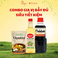 COMBO GIA VỊ ĐẦY ĐỦ (size tiết kiệm) trọn vị yêu thương, tiện lợi, tiết kiệm