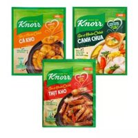 Combo Gia vị Knorr: Cá kho, Canh chua, Thịt kho