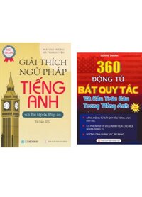 Combo Giải Thích Ngữ Pháp Tiếng Anh Với Bài Tập Và Đáp Án Bìa vàng  360 Động Từ Bất Quy Tắc -CM Bộ 2 Cuốn