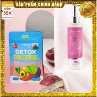 Combo Giảm Cân 3-6kg một liệu trình gồm viên khử mỡ giấm táo thai lan + gel khử mỡ -VINVIN-SKIN🔥🔥
