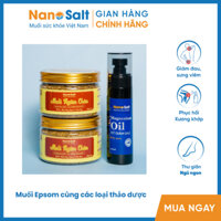 [Combo] Giảm Đau Nhức Xương Khớp| Xịt Giảm Đau + Muối Ngâm Chân Thảo Dược