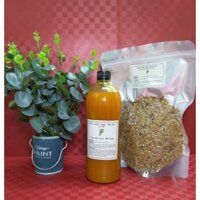 Combo giảm eo sau sinh 1 cốt gừng nghệ hạt gấc + 1 muối thuốc bắc giảm eo