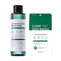 Combo giảm mụn Some By Mi - Toner + Miếng dán mụn AHA-BHA-PHA