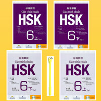 Combo Giáo Trình Chuẩn HSK 6 Bài Học và Bài Tập  Trọn Bộ Tập 1-Tập 2  Tặng Kèm Viết