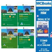 Combo Giáo Trình Hán ngữ Boya Sơ Cấp 1 2 Kèm Sách Bài Tập Đáp Án Học App online Trọn bộ 4 cuốn