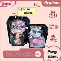 Combo giặt xả 2in1 Hygiene Thái Lan, nước giặt xả đậm đặc lưu hương cho quần áo (giặt 1.8L, xả 2L)