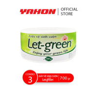 Combo Giấy Vệ Sinh Cuộn 10*20cm LET-GREEN, 700 G/Cuộn
