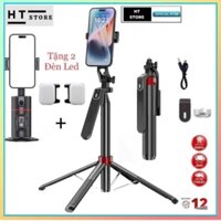 [COMBO] GIMBALL P02+GẬY P185 [ TẶNG 2 ĐÈN LED] Hỗ Trợ Quay Video.Xây Kênh Tiktoc..Livestream [HT STORE]