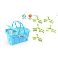 combo giỏ + móc Chữ Nhật 34 kẹp DUY TÂN